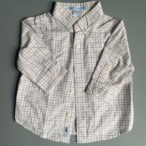 White striped button down 3-6m
